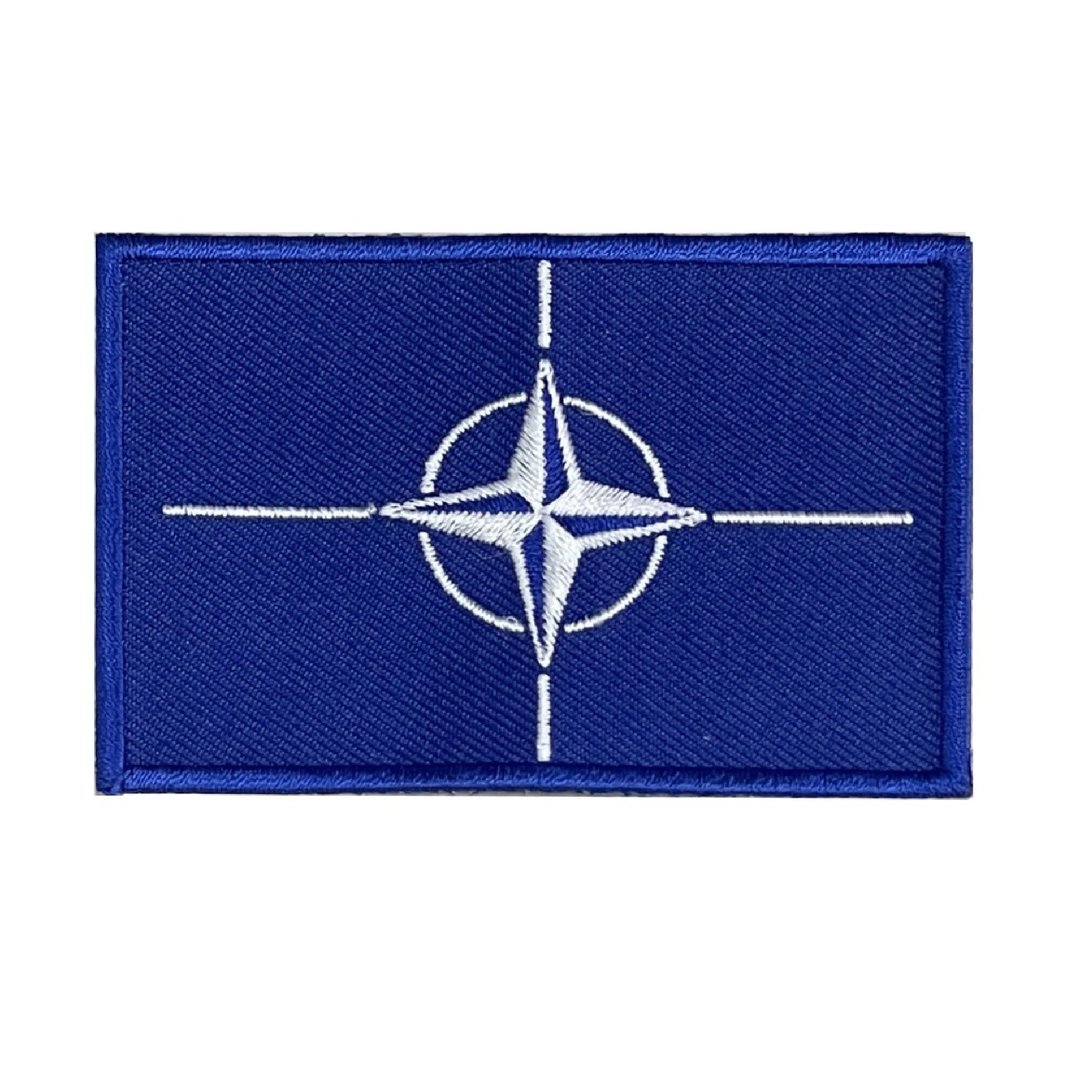 北约 NATO 刺绣贴布 电绣贴 背胶补丁 PATCH 刺绣士气章 贴章 补 - 徽章/别针 - 绣线 多色