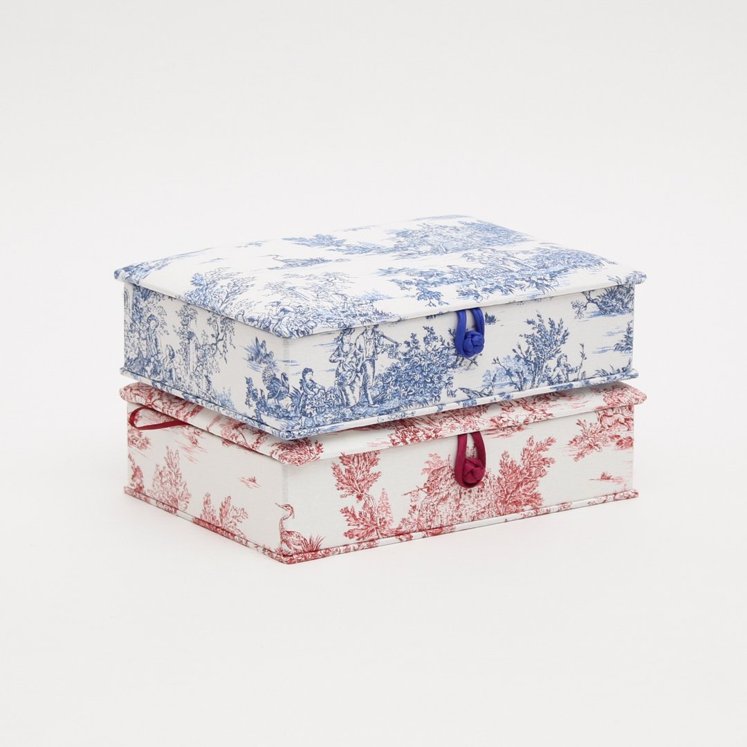 Toile de Jouy 缝纫套件 S 收纳盒 - 收纳用品 - 棉 多色