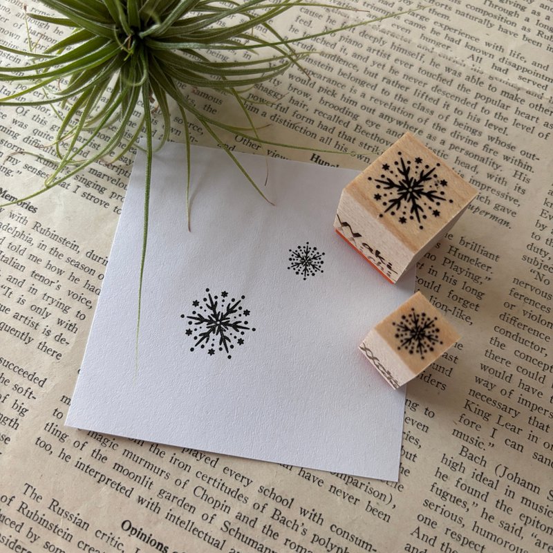 星形雪花印章两件组 - 印章/印台 - 橡胶 