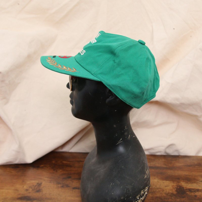 Back to Green::户外渔夫帽 湖水绿 刺绣标签 d-30//vintage hat - 帽子 - 棉．麻 