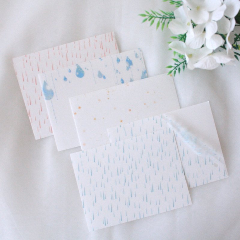 复古诗意感细雨贴纸 - 贴纸 - 塑料 