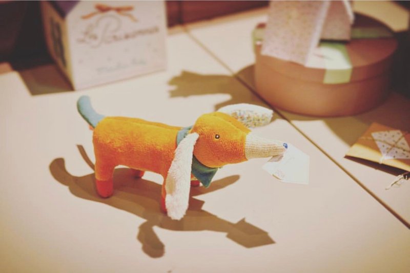 法国 Moulin Roty LES PARISIENNES 菲利伯特狗 - 玩具/玩偶 - 其他材质 绿色