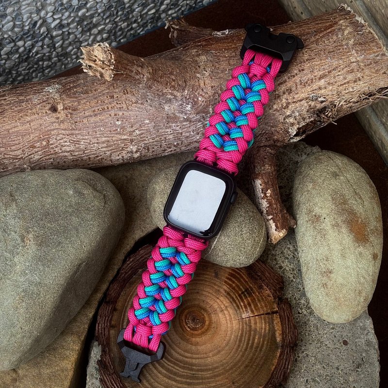 伞绳手作 定制化 伞绳表带 Apple Watch, G-Shock, Garmin 倾奇者 - 表带 - 尼龙 