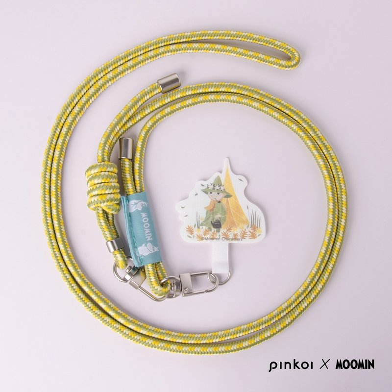 【Pinkoi x Moomin】手机挂绳夹片组 / 哲学流浪家史力奇 Snufkin - 挂绳/吊绳 - 其他材质 