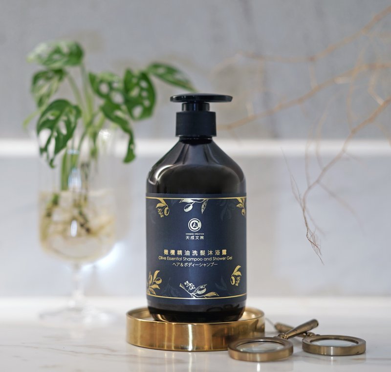 天成文旅精萃橄榄精油洗发沐浴凝露 - 沐浴用品 - 浓缩/萃取物 金色