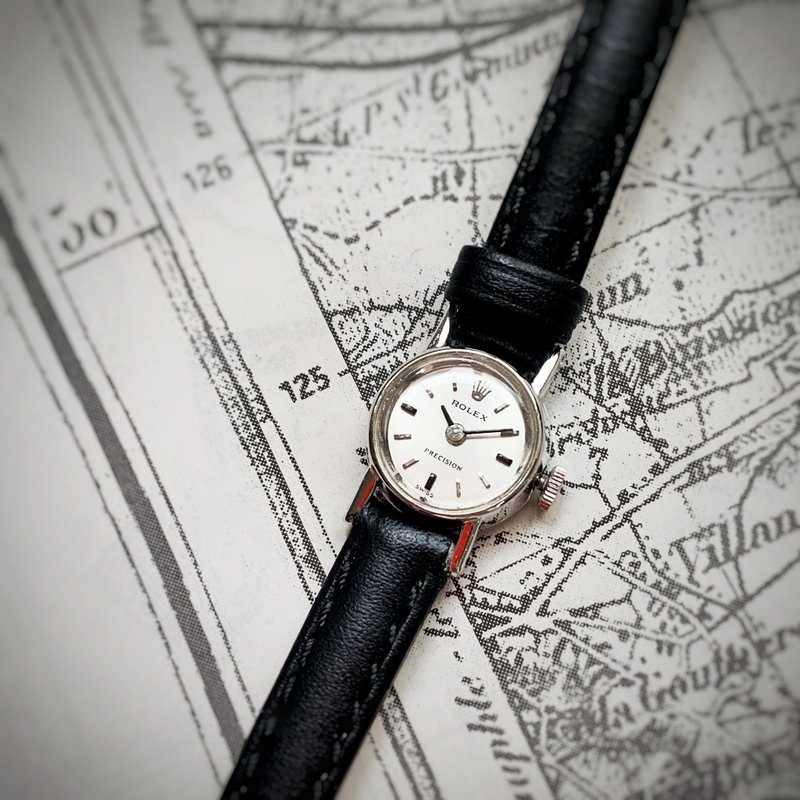 1968 古董ROLEX 劳力士手上链机械表 - 女表 - 其他金属 银色