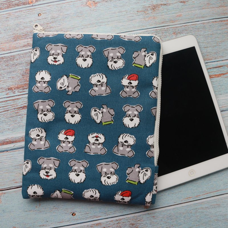 小 7 寸 L 型拉链阅读器保护套 Kobo Libra Colour / mooInk Nana - 电脑包 - 棉．麻 