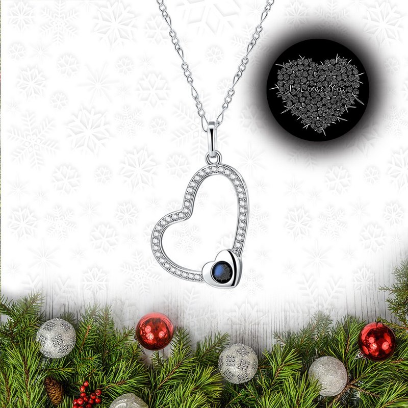 心心相惜 刻字项链 定制化礼物 Heart by Heart - 项链 - 铜/黄铜 