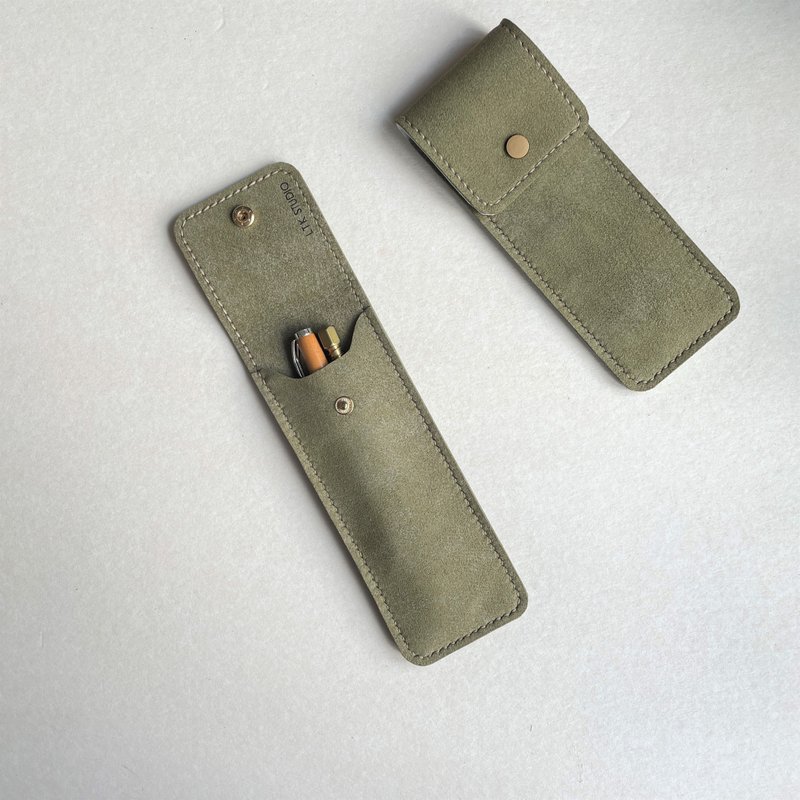 Pocket 质感笔袋 - 纯色 - 铅笔盒/笔袋 - 人造皮革 绿色