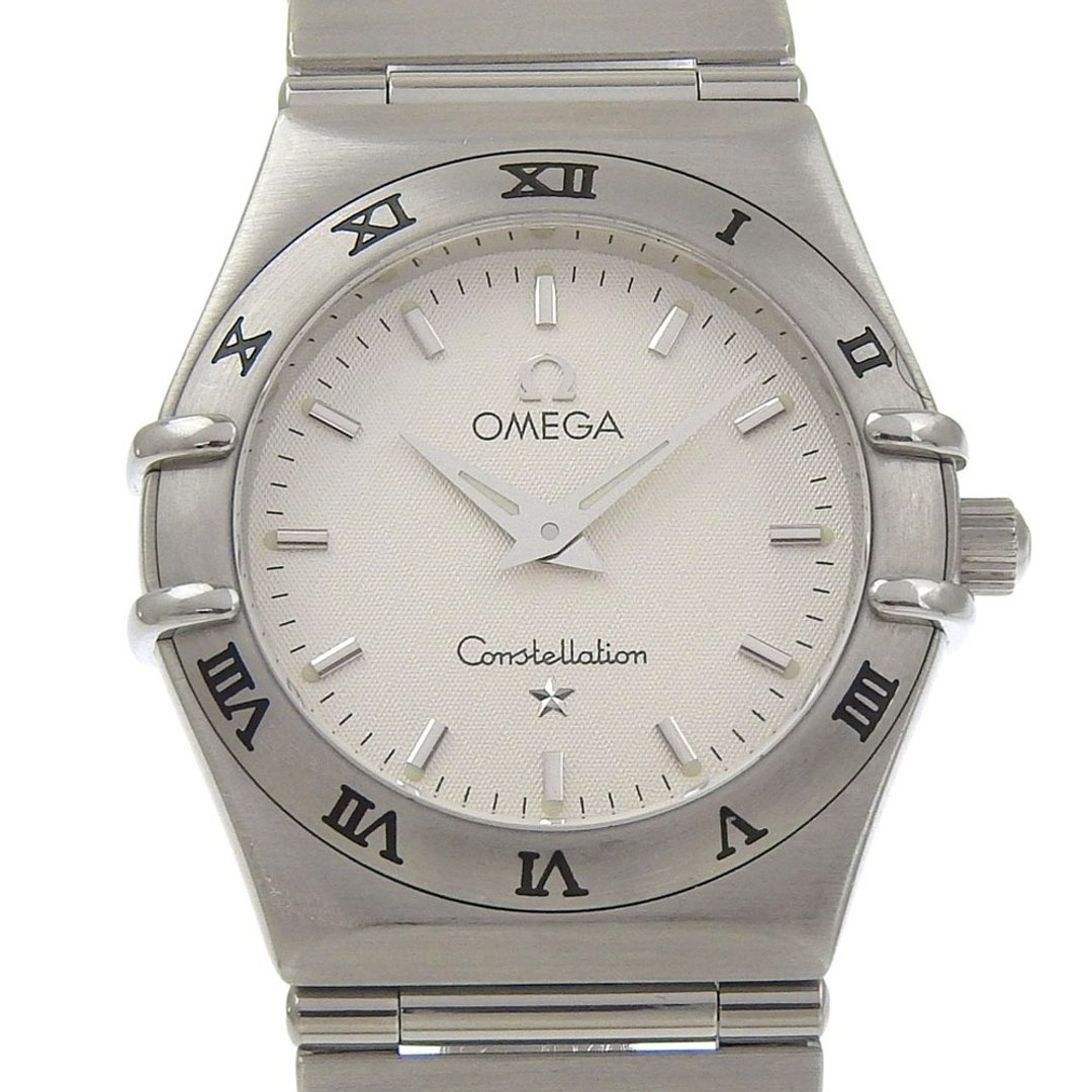 【日本直输】欧米茄 OMEGA Constellation Mini 康斯汀系列 迷你款 手表 1562.30 不锈钢 石英 指针式显示 白色表盘 女性【二手】 - 女表 - 不锈钢 白色