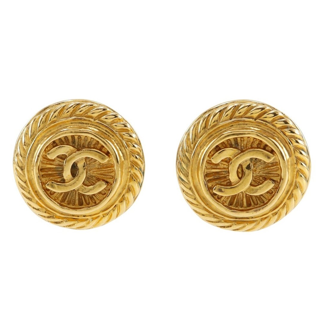 【日本直送】香奈儿 CHANEL 经典双C标志 耳环 Vintage 古董 镀金 93P 约23.8g 女性 【二手】 - 耳环/耳夹 - 其他金属 金色