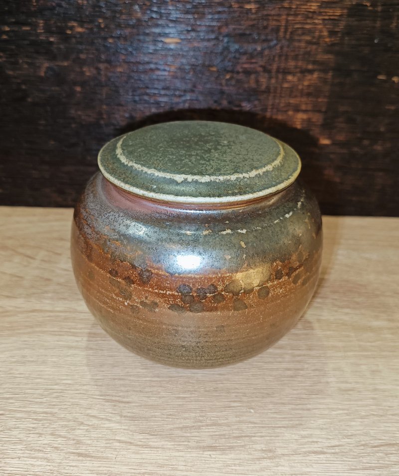 柴烧无釉茶罐四两罐-莺歌陶艺家李玟睿 - 茶具/茶杯 - 陶 