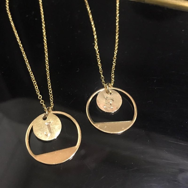 Goody Bag 福袋 2件套装 情人礼物 姐妹礼物 闺蜜礼物  情侣颈链  项链 生日礼物  项链  颈链 - 颈链 - 其他金属 金色