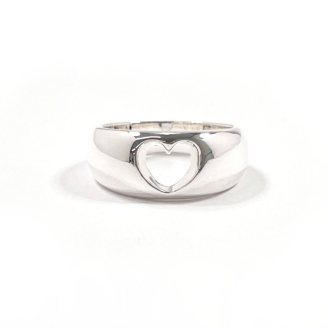 【日本直送 二手美品】14号 乔治杰生 Georg Jensen 戒指 爱心 银 925 古董 饰品 - 戒指 - 纯银 银色