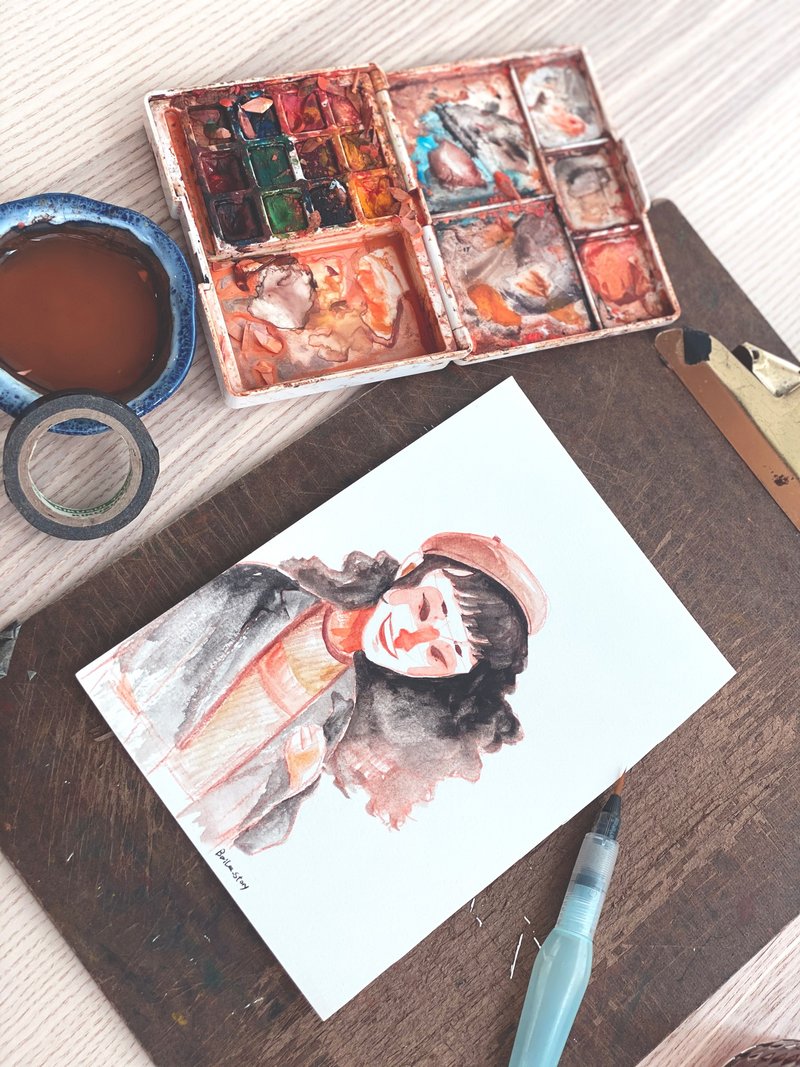 画家请你喝一杯  预约似颜绘 高雄 - 插画/绘画/写字 - 纸 