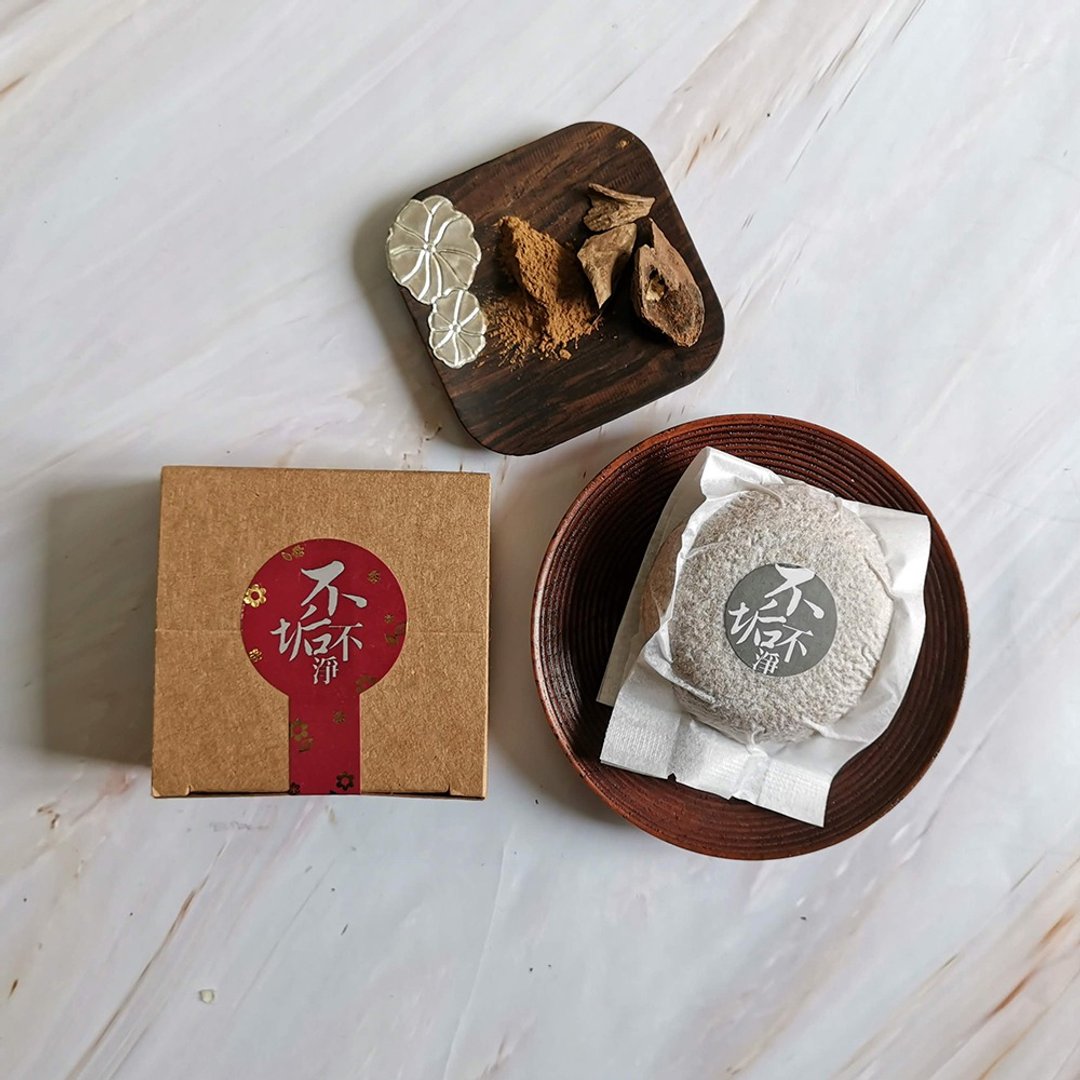 沉香艾草洗发饼60g-固态洗发精 - 洗发用品 - 精油 咖啡色