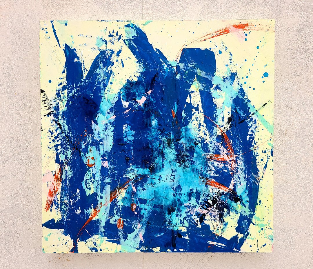 High　(Oil Painting) - 海报/装饰画/版画 - 木头 蓝色