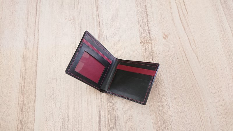 短夹 经典短夹 真皮全手缝 - 皮夹/钱包 - 真皮 