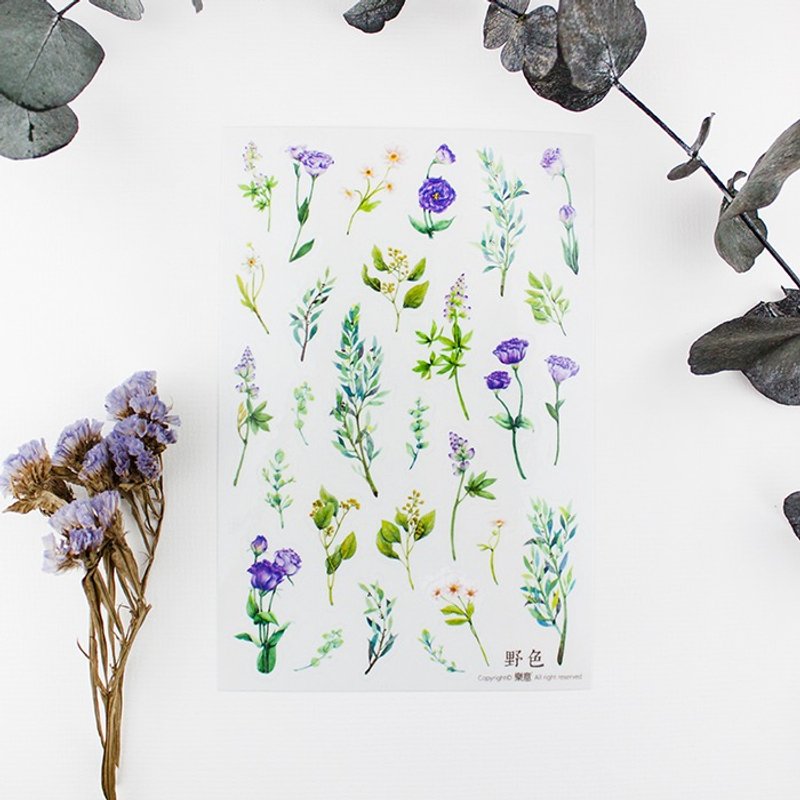 透明造型贴纸 - 野色 - 贴纸 - 纸 透明