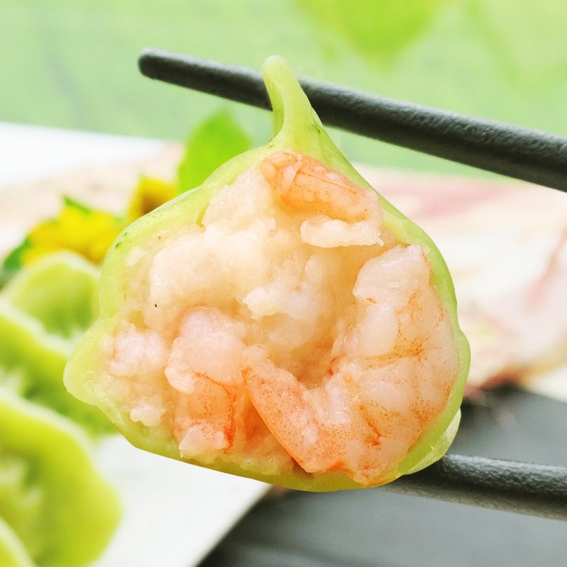 【大妹子手工水饺】含运 人气热卖 翡翠鲜虾水饺三包组(75入) - 熟食小吃 - 新鲜食材 绿色