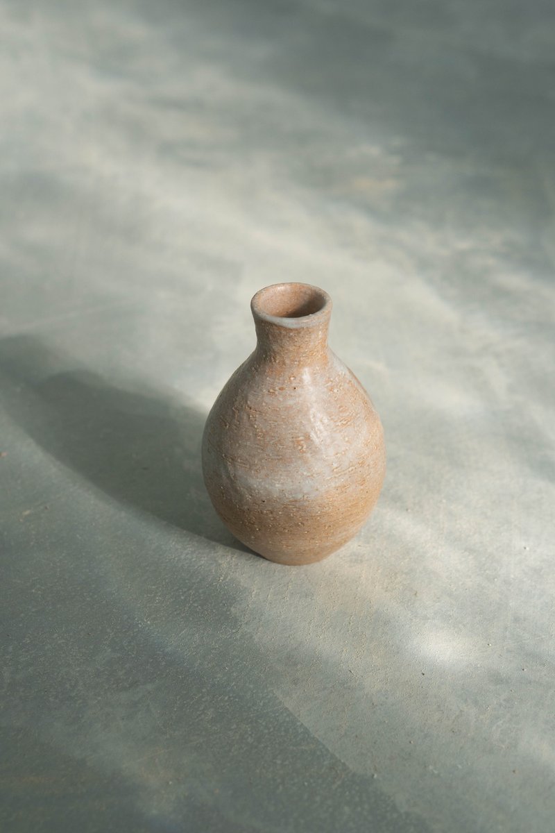 米白花器 | 花瓶 - 花瓶/陶器 - 陶 卡其色