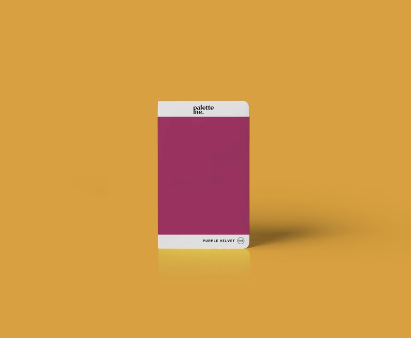 048 Purple Velvet - Palette Me Mini Notebook A6 - 笔记本/手帐 - 人造皮革 紫色
