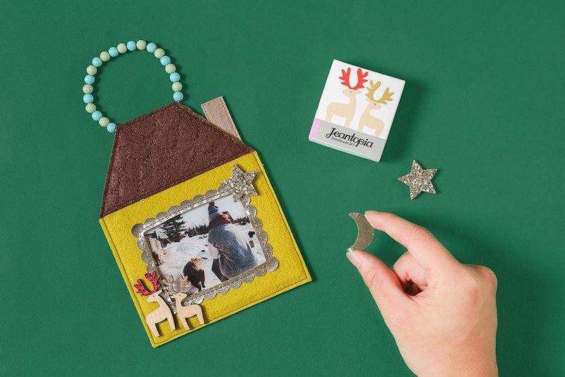 【Jeantopia】知音选品 圣诞套组 麋鹿布相框 | 9027606 - 相簿/相册 - 其他材质 