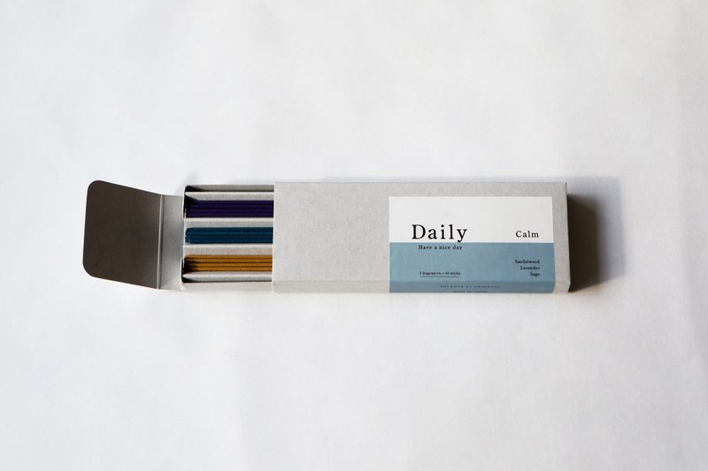 【Daily】兵库县淡路岛线香 -３种组合 (Calm) - 香薰/精油/线香 - 浓缩/萃取物 卡其色