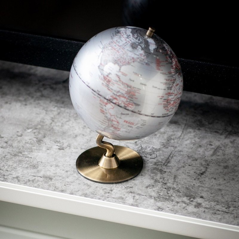 SkyGlobe 5寸银色时尚地球仪(英文版) - 摆饰 - 其他金属 银色