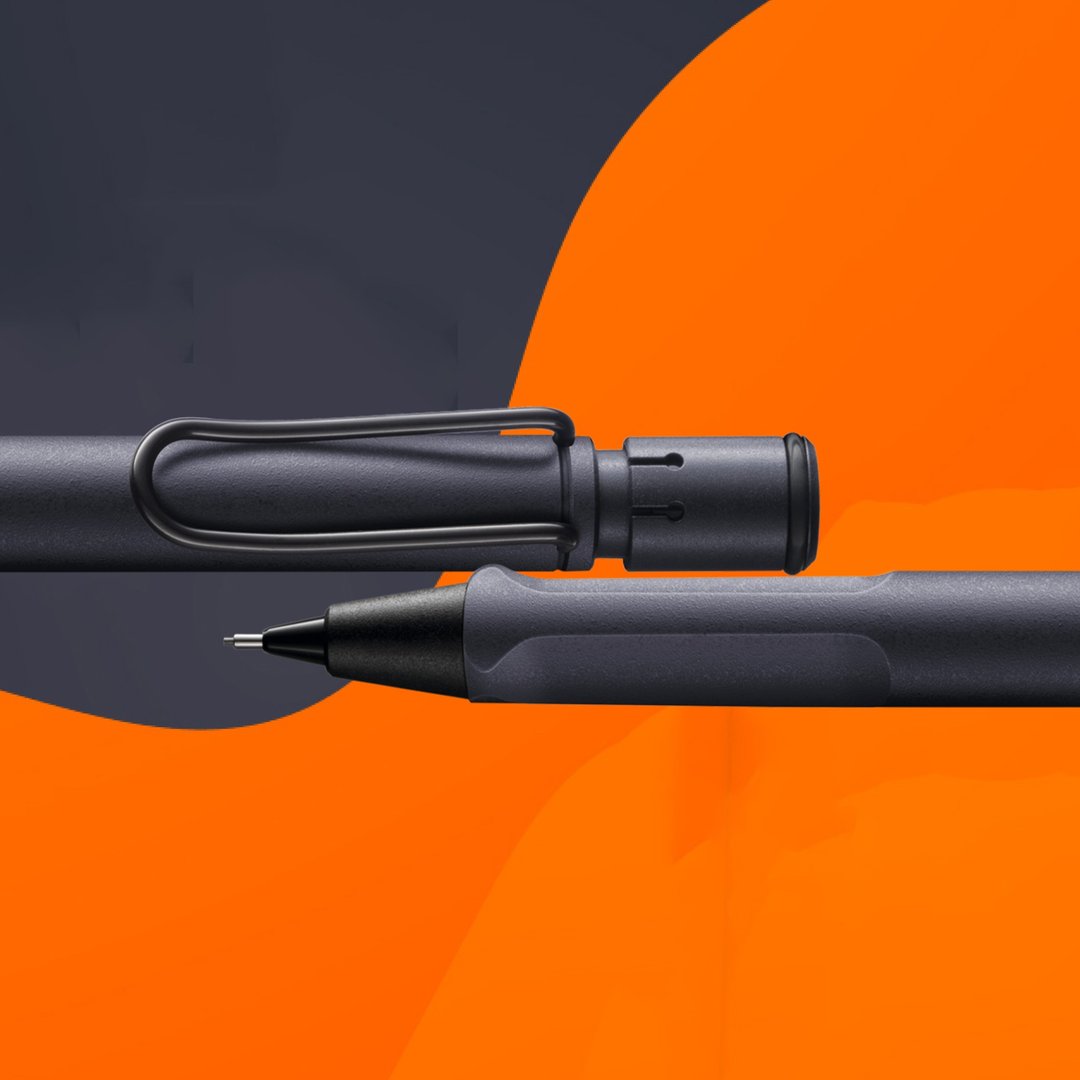 【雷雕刻字2024】LAMY 自动铅笔 限量独家 / SAFARI / 钢铁黑 - 铅笔/自动铅笔 - 塑料 蓝色