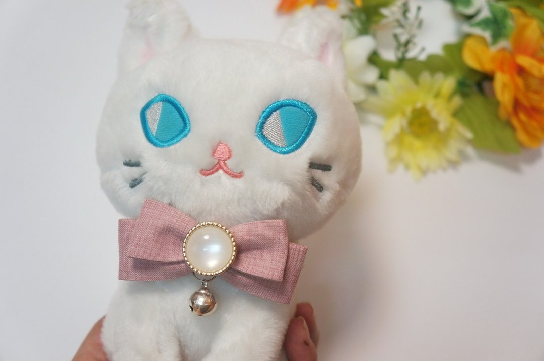 猫咪狗狗兔子-小型(P-S)-三角巾领巾手工项圈-猫咪安全扣 - 项圈/牵绳 - 其他材质 多色