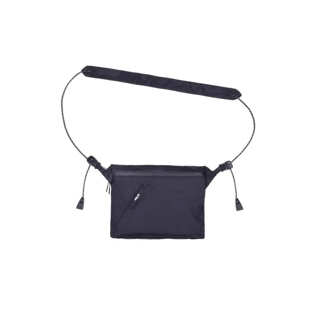 oqLiq - Project 06.2 - River sacoche bag 川字补给包 小 (黑) - 侧背包/斜挎包 - 其他人造纤维 黑色