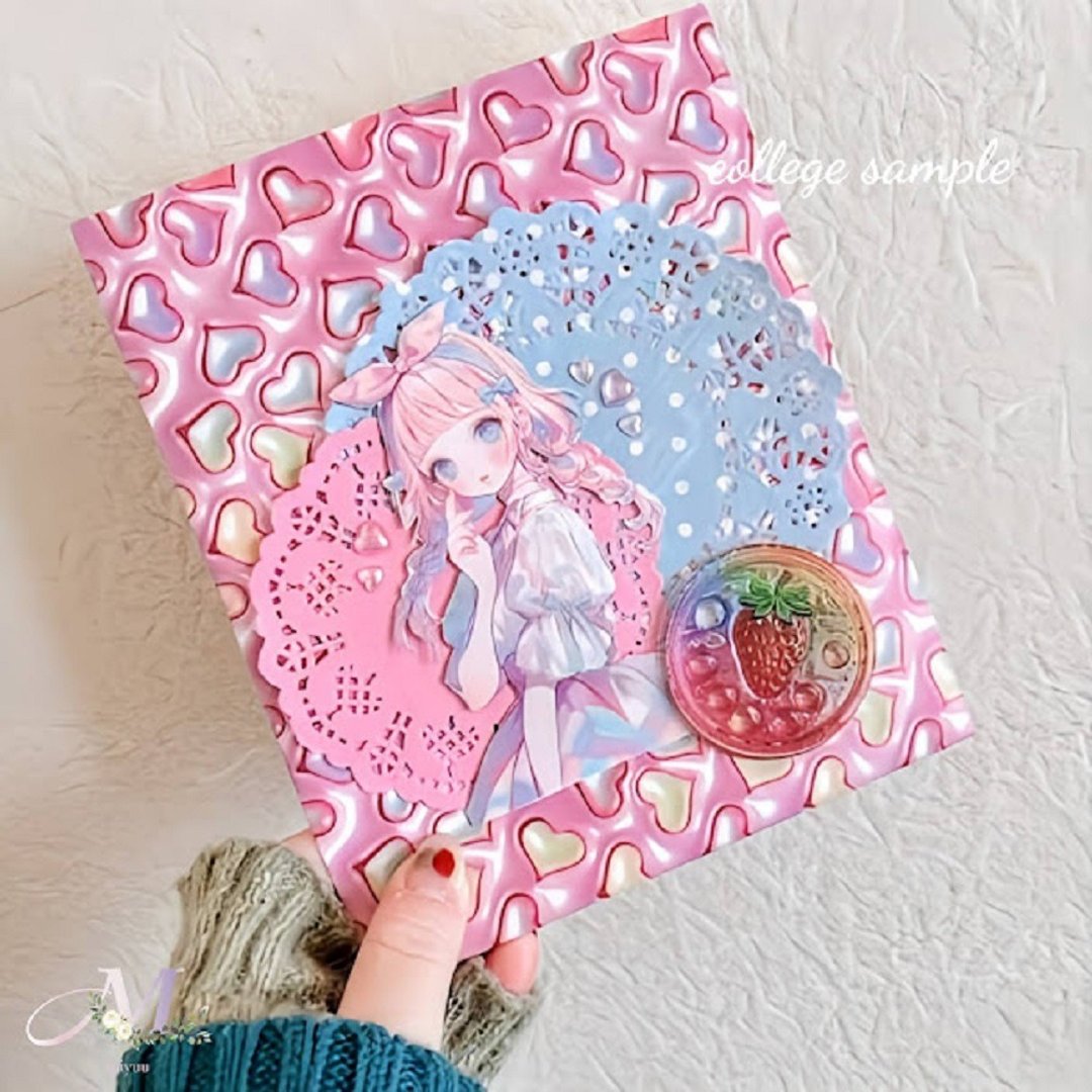贴纸 original sticker 人物贴纸 原创贴纸 女孩贴纸 装饰贴纸 - 贴纸 - 纸 粉红色