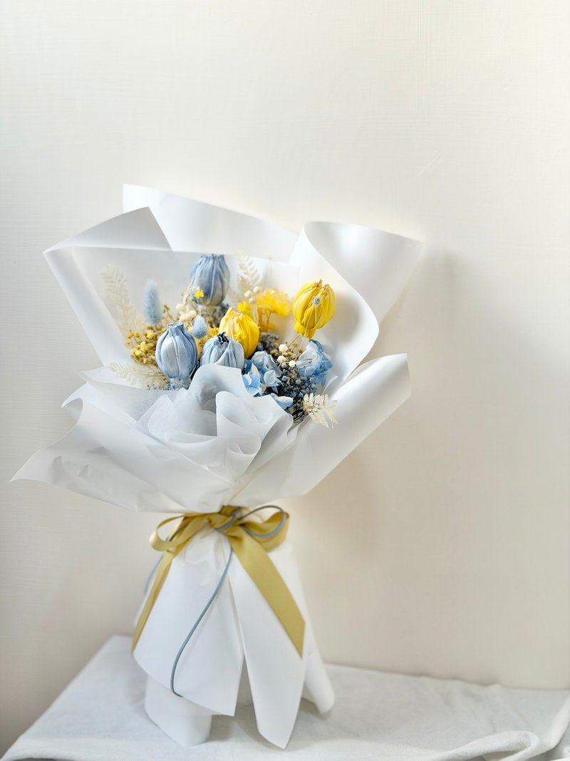 静谧 郁金香干燥花束 告白花束 生日礼物 情人花束 毕业花束 - 干燥花/捧花 - 植物．花 多色