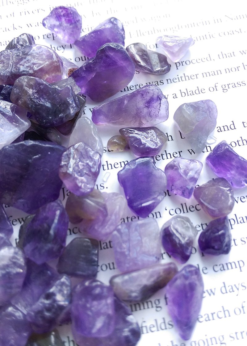 Amethyst 天然紫水晶碎石 净化专用碎石 粗碎石 一份100g 售100元 - 摆饰 - 其他材质 