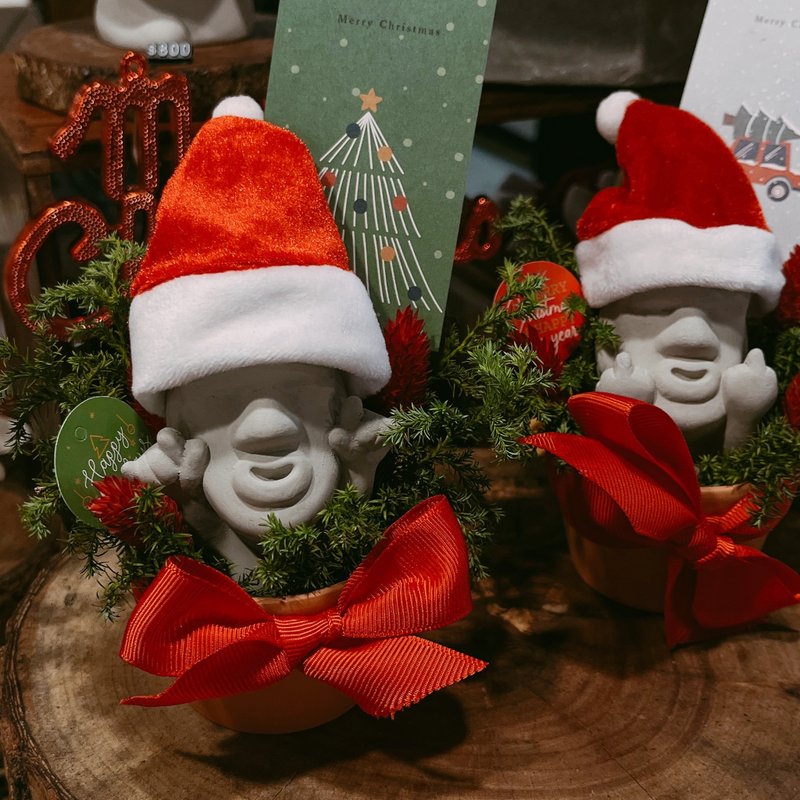 【好礼】摩艾圆滚滚系列 扩香石 交换礼物 圣诞花礼 圣诞礼盒 - 香薰/精油/线香 - 水泥 