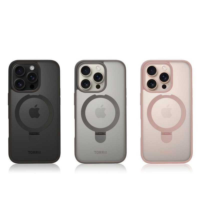 iPhone 16 Pro 保护套 苹果6.3寸手机壳+金属支架 MagSafe兼容 - 手机壳/手机套 - 其他材质 多色