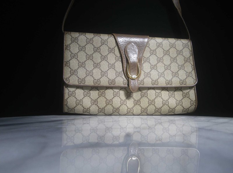 【老时光 OLD-TIME】早期二手老包意大利制GUCCI肩背包G-1-001 - 侧背包/斜挎包 - 其他材质 多色