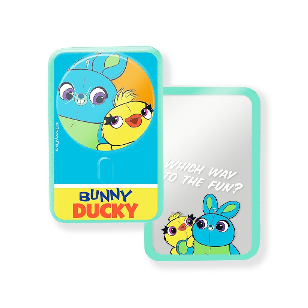 i-Smart-Disney镜面无线磁吸Power Bank-Bunny and Ducky - 充电宝/传输线 - 塑料 蓝色