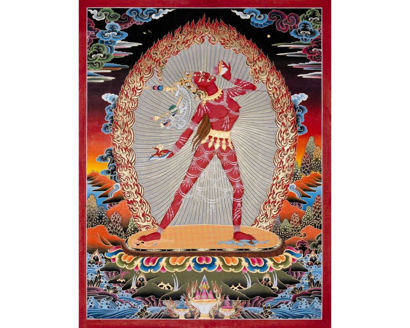 塔卡传统金刚瑜伽母 悲悯永恒之源 - 墙贴/壁贴 - 其他材质 多色