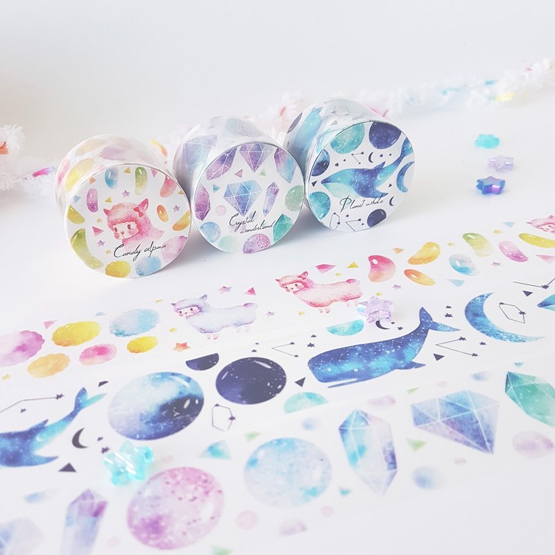 冬季纸胶带全套3入 - 纸胶带 - 纸 多色