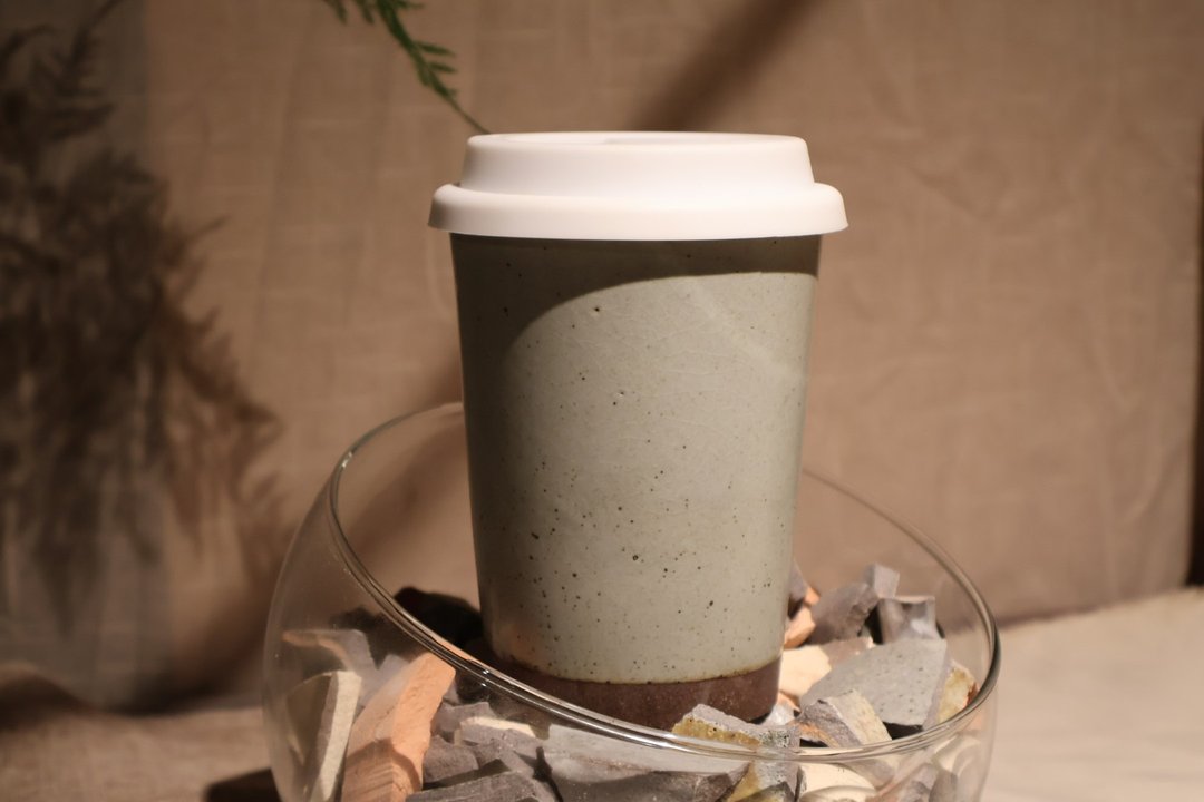 Pottery 计划循环饮品杯汝青款 - 茶具/茶杯 - 陶 灰色
