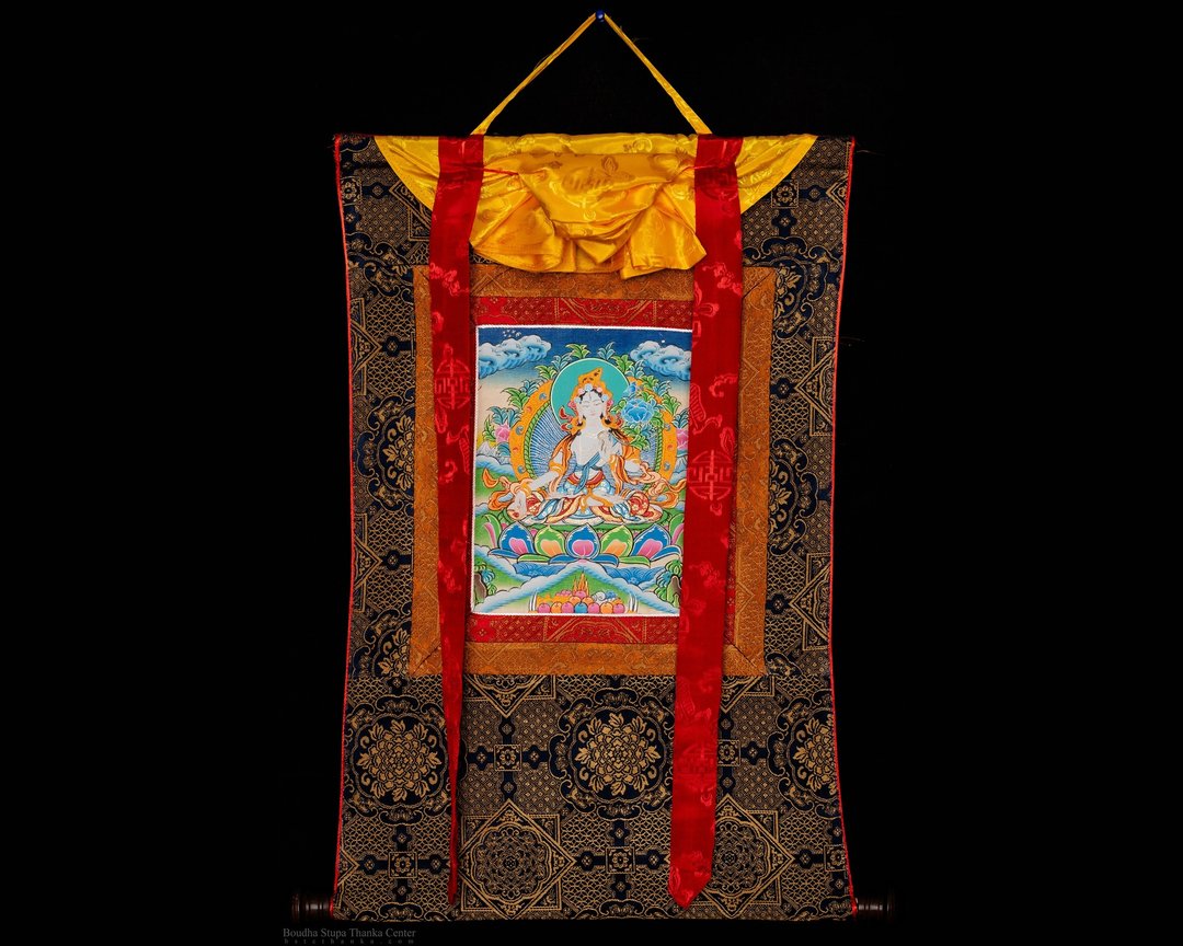 神圣的白度母唐卡画 - 墙贴/壁贴 - 其他材质 多色