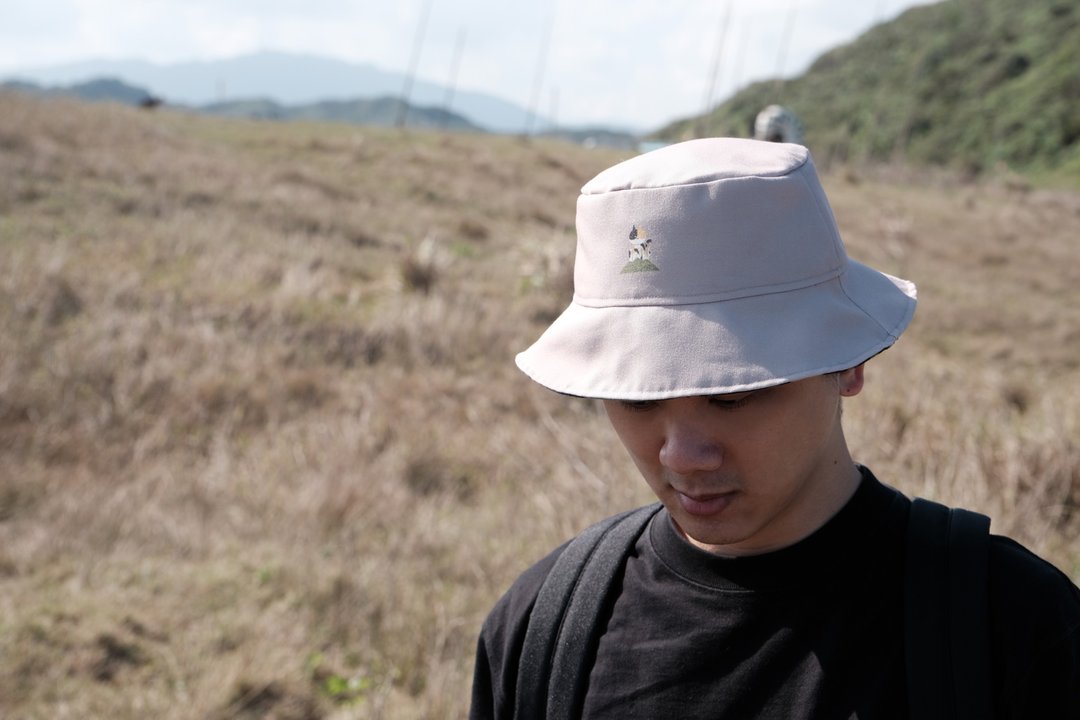 双面渔夫帽 山林 花猫 - 帽子 - 聚酯纤维 卡其色
