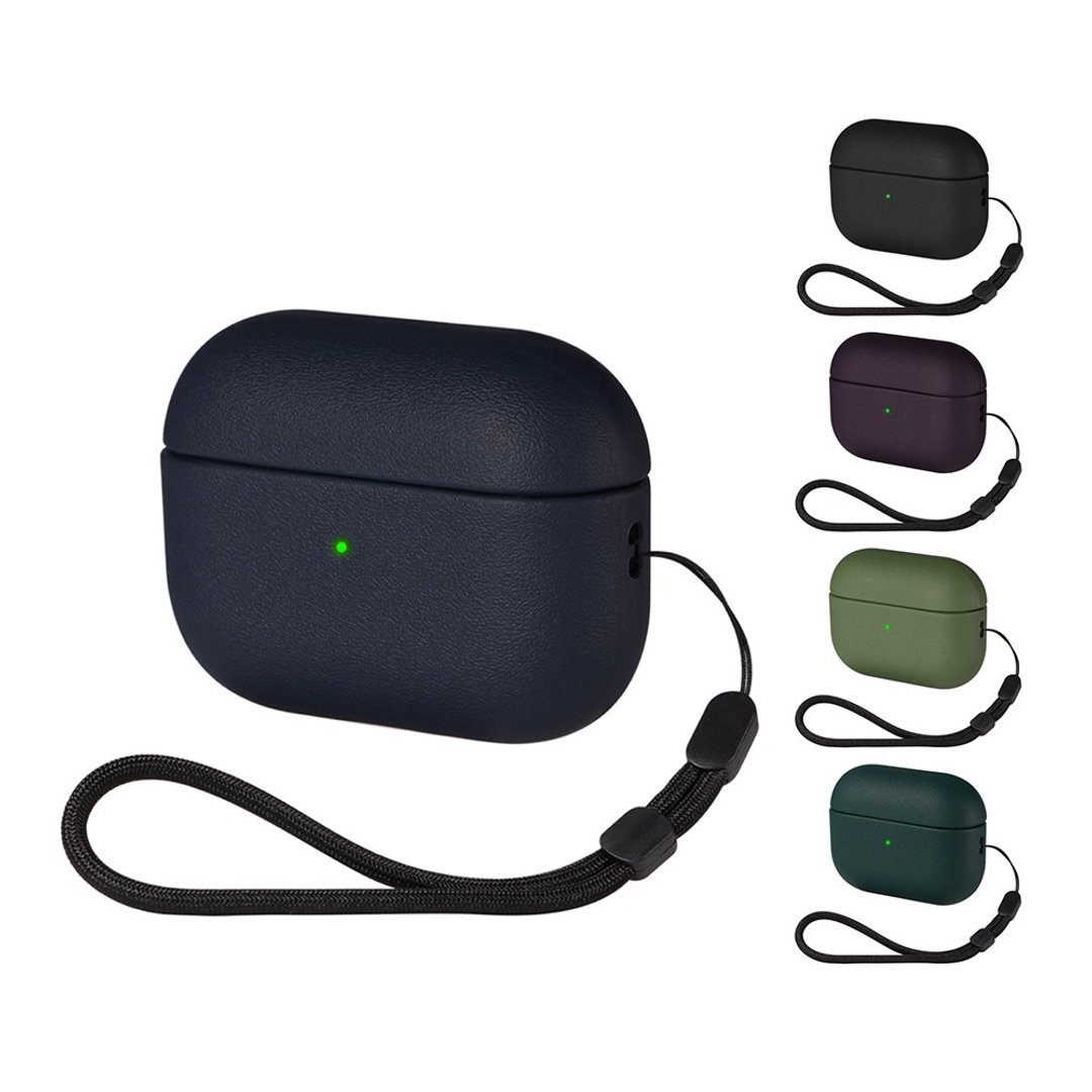 ENABLE AirPods Pro 2代/1代 类皮革 防尘抗污保护套/防摔壳 - 耳机 - 塑料 多色