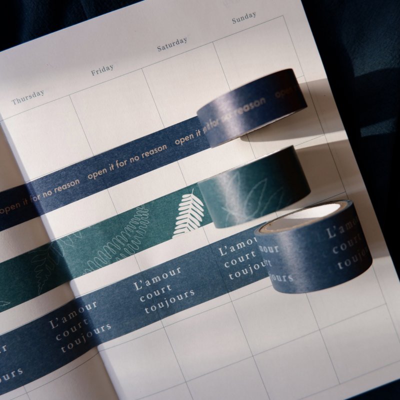 纸胶带三件组 - 纸胶带 - 纸 多色