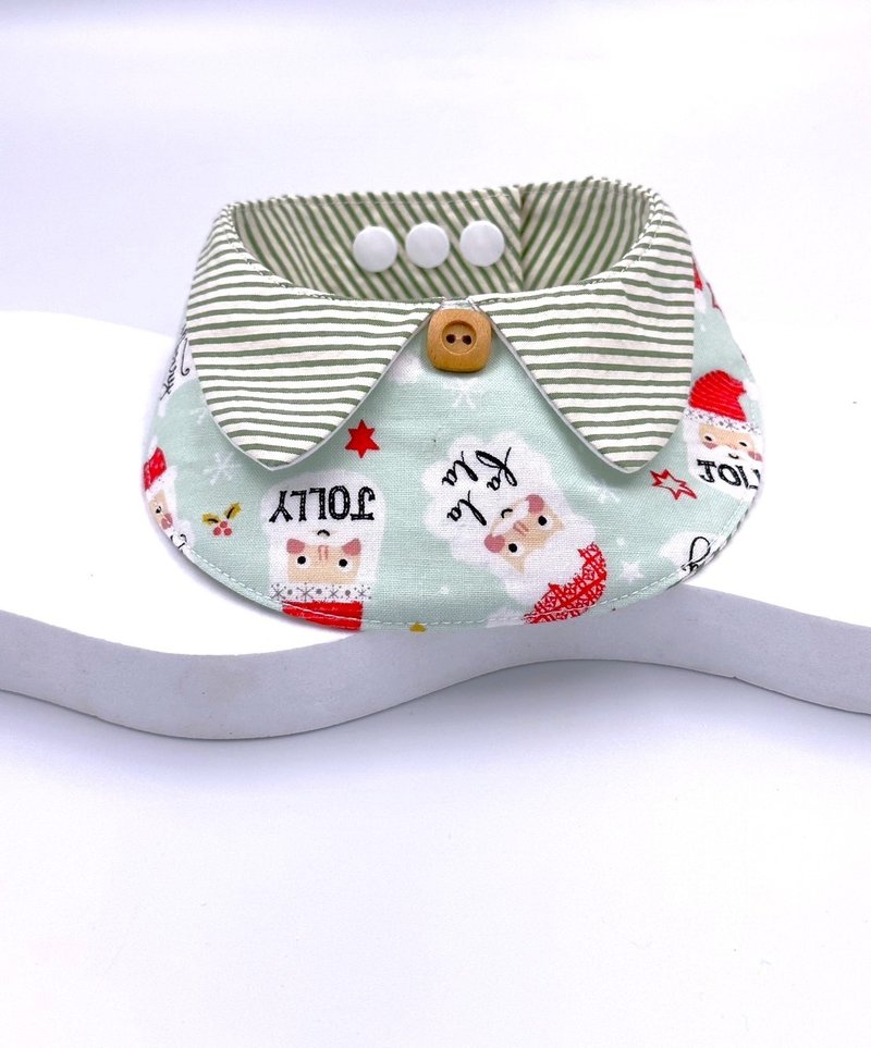 原创设计 宠物休闲款手作领巾- 适合中大型 - 订制抱枕/饰品 - 棉．麻 绿色