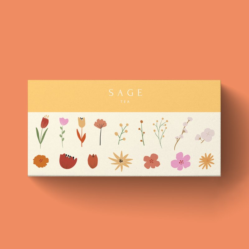 Sage Tea 桂花乌龙 & 玫瑰乌龙 双罐装礼盒 - 原片立体茶包 - 茶 - 新鲜食材 白色
