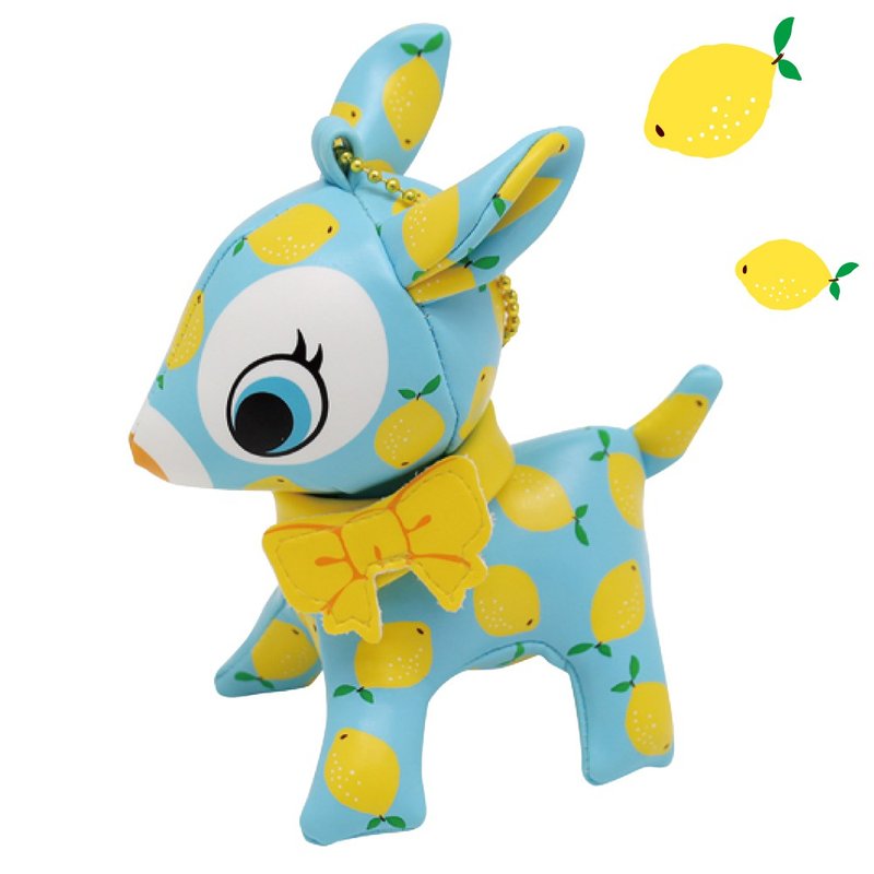 Puchi Babie 钥匙扣柠檬鹿可爱娃娃礼物礼物日本 - 玩偶/公仔 - 其他材质 黄色