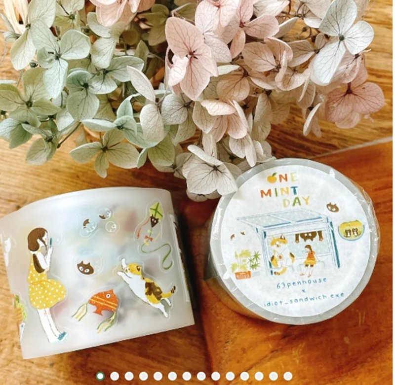63penhouse • One Mint Day 割型PET胶带 - 纸胶带 - 塑料 绿色